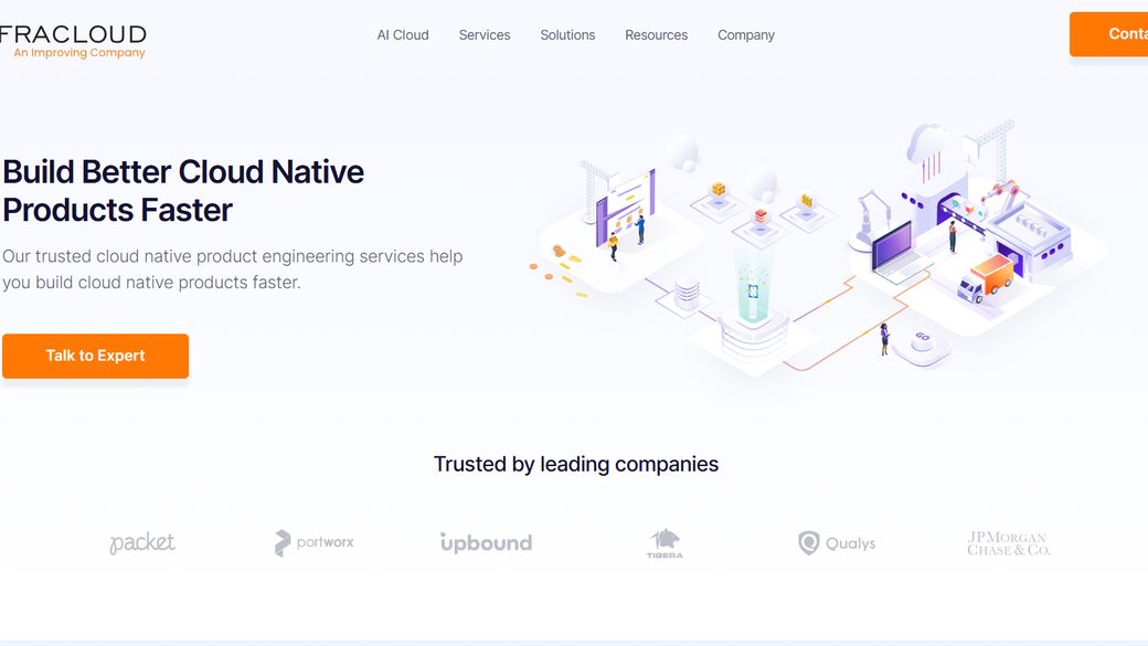 InfraCloud redesigned website — Product Engineering page